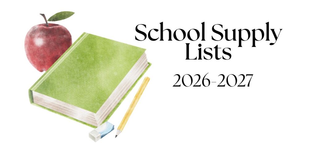 School Supply Lists 2026-2027